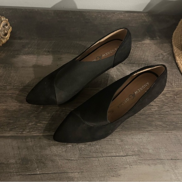 ANDREW GELLER Black Women's Tucket Pump Heels Sz 7M - Picture 3 of 5